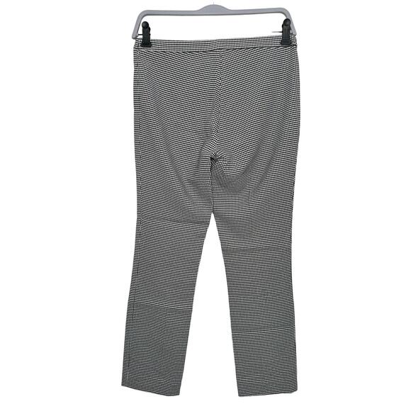 Theory Classic Crop Houndstooth Ankle Skinny Pants, Black/White, Women's Size 0 - Picture 4 of 8